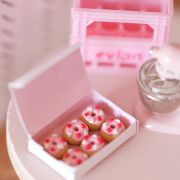 Limited edition miniature Valentines Day donuts by Turkey Dimple