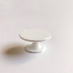 Dollhouse 3D print White Cake Stand