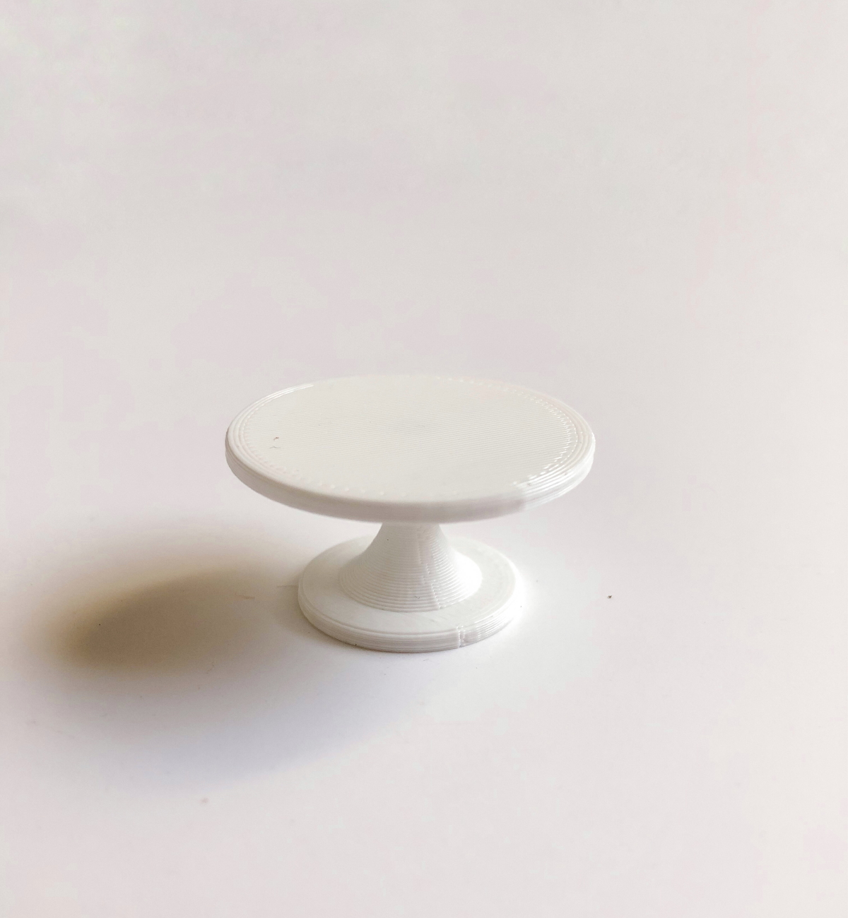 Dollhouse 3D print White Cake Stand