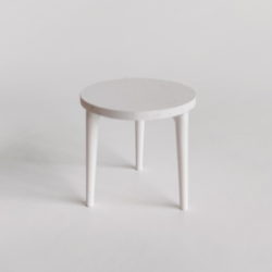 Dollhouse minimalist white coffee table or side table