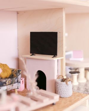 Miniature 3D print flat Screen tv