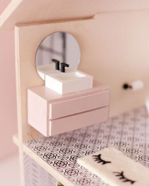 Miniature 3D print DIY Bathroom set (multiple colours)