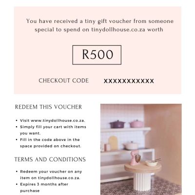 Buy A Tiny Dollhouse SA Gift Card