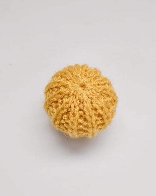 Miniature Dollhouse crochet pouffe