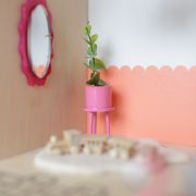 Standing planter with plant for a dollhouse scale 1:12 handmade by The Tiny Dollhouse South Africa