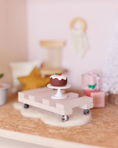 Limited Edition Mini Christmas fruit cake + cake stand