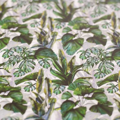 Quality vinyl sticker wallpaper in a Modern boho tropical leaves wallpaper design, the perfect accent wallpaper in a dollhouse bedroom, living room or dining room. If you are looking for a touch of modern scandi this wallpaper is for you! Please ensure that you purchase the right size sheet for your project. You will need the 270mm x 210mm sheet for the 2 small rooms in our standard dollhouse (kitchen floor / 1 kitchen wall / bathroom floor)  in the Standard Dollhouse. Or one of the bigger sizes for a bigger renovation. Each 'tile with grout' on this print is 10mm x 20mm. Simply stick the vinyl onto a clean, smooth surface in your dollhouse, a painted surface is preferred. Even though this vinyl is removeable it is not reusable without applying some glue to the back.