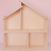 4 room Flat-pack Wooden Dollhouse