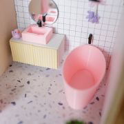 Scandinavian style dollhouse bath tub