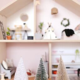 Miniature Dollhouse Sisal Christmas Trees available on The Tiny Dollhouse SA