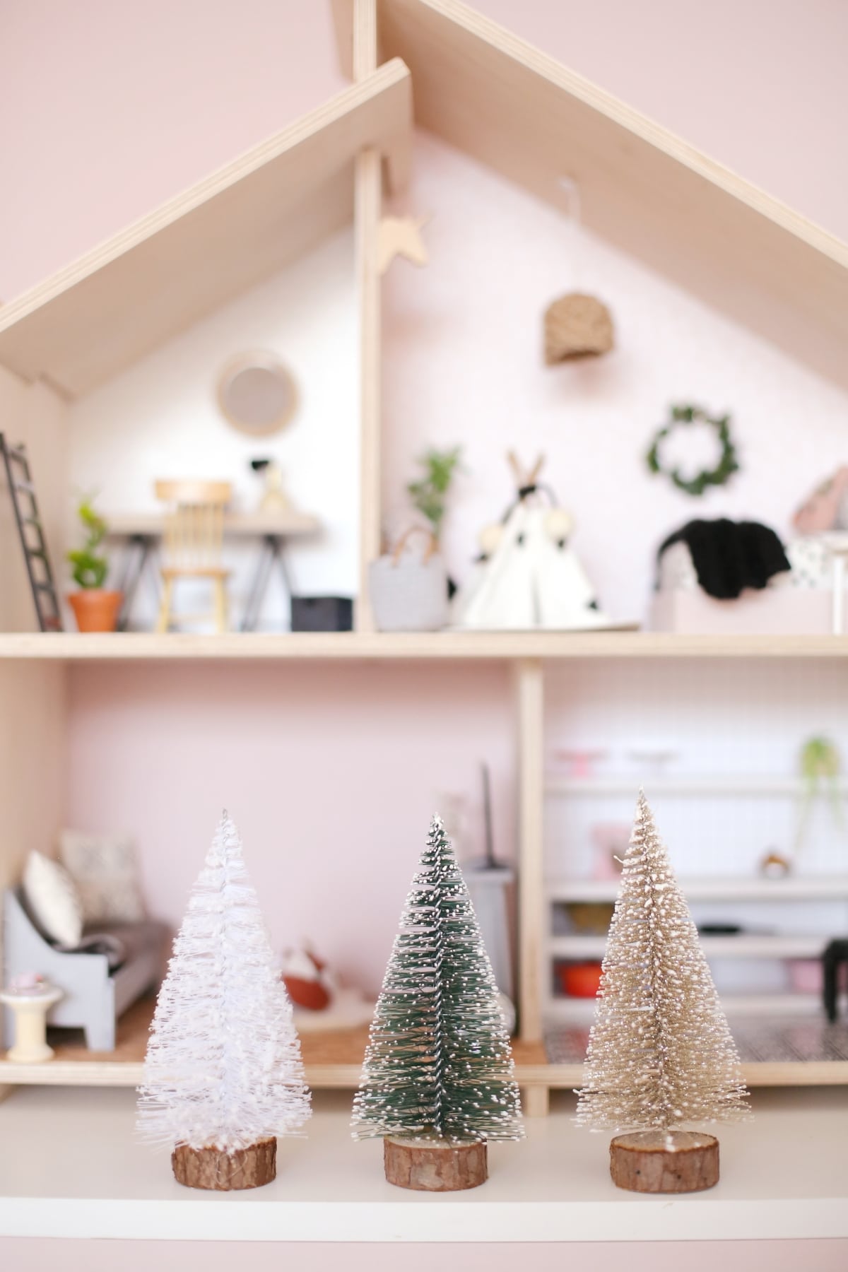 Miniature Dollhouse Sisal Christmas Trees available on The Tiny Dollhouse SA