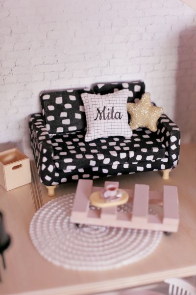 The personalised dollhouse scatter cushion