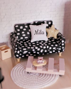 The personalised dollhouse scatter cushion