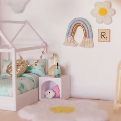 Add a Miniature Daisy Wall Hanging or Scatter cushion from The Tiny Dollhouse South Africa.