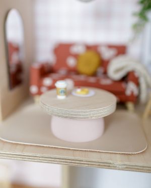 Limited edition Boho style dollhouse coffee table