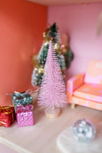 The Tiny Dollhouse South Africa miniature pink Christmas Tree 2